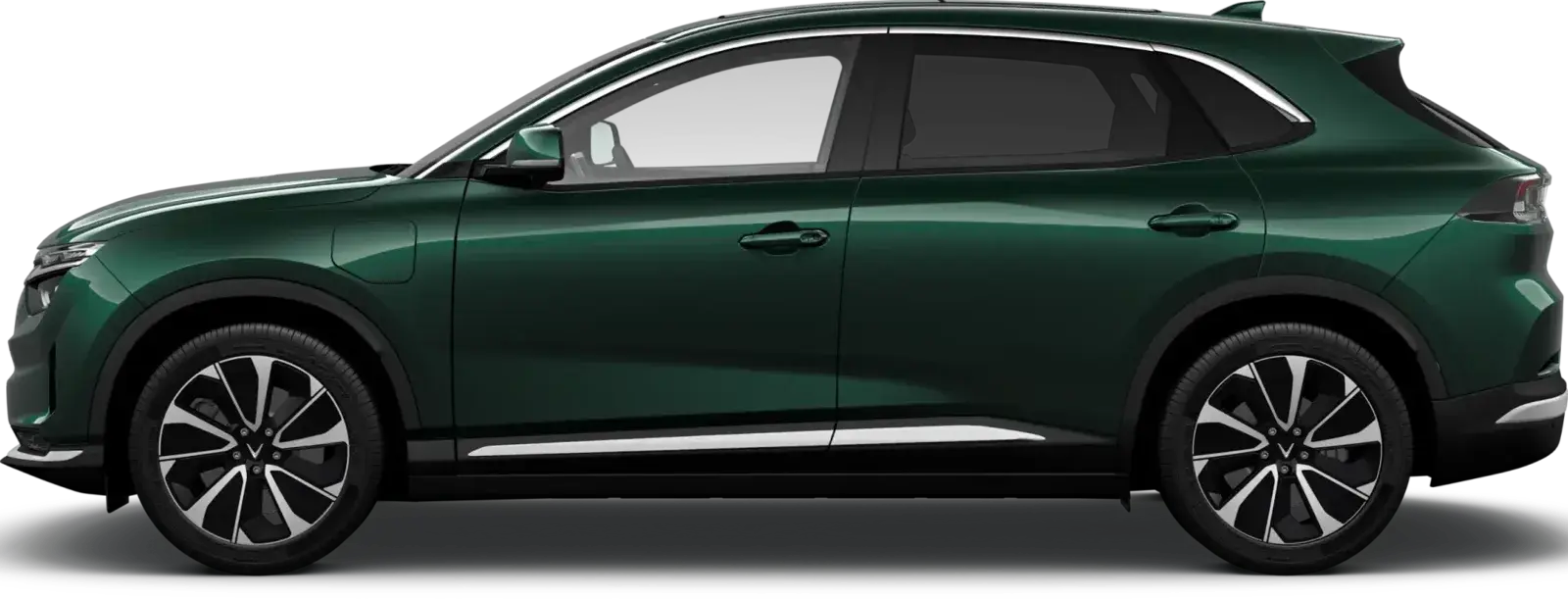 VinFast VF 8 màu xanh rêu, nhìn ngang